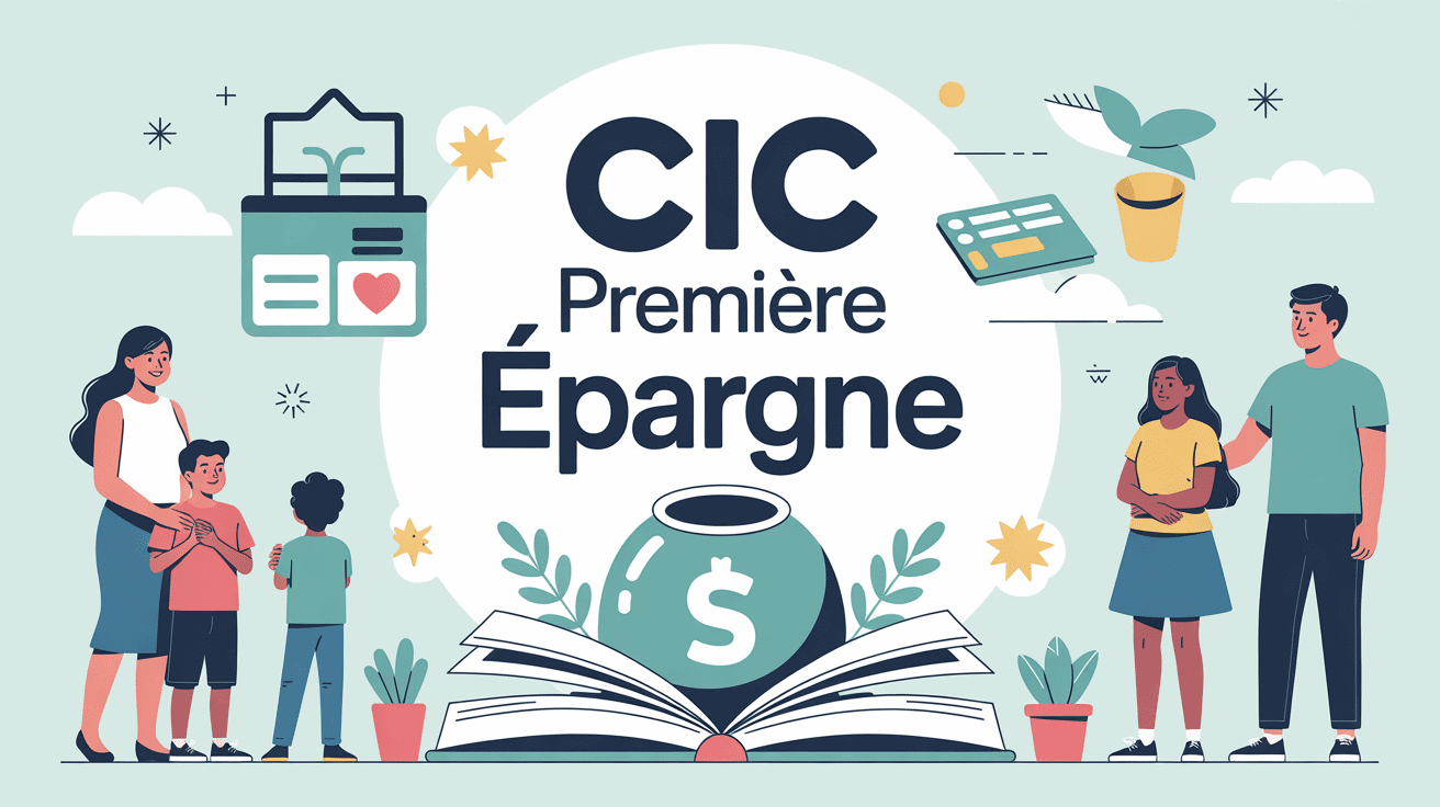 illustration cic livret première épargne famille jeunes