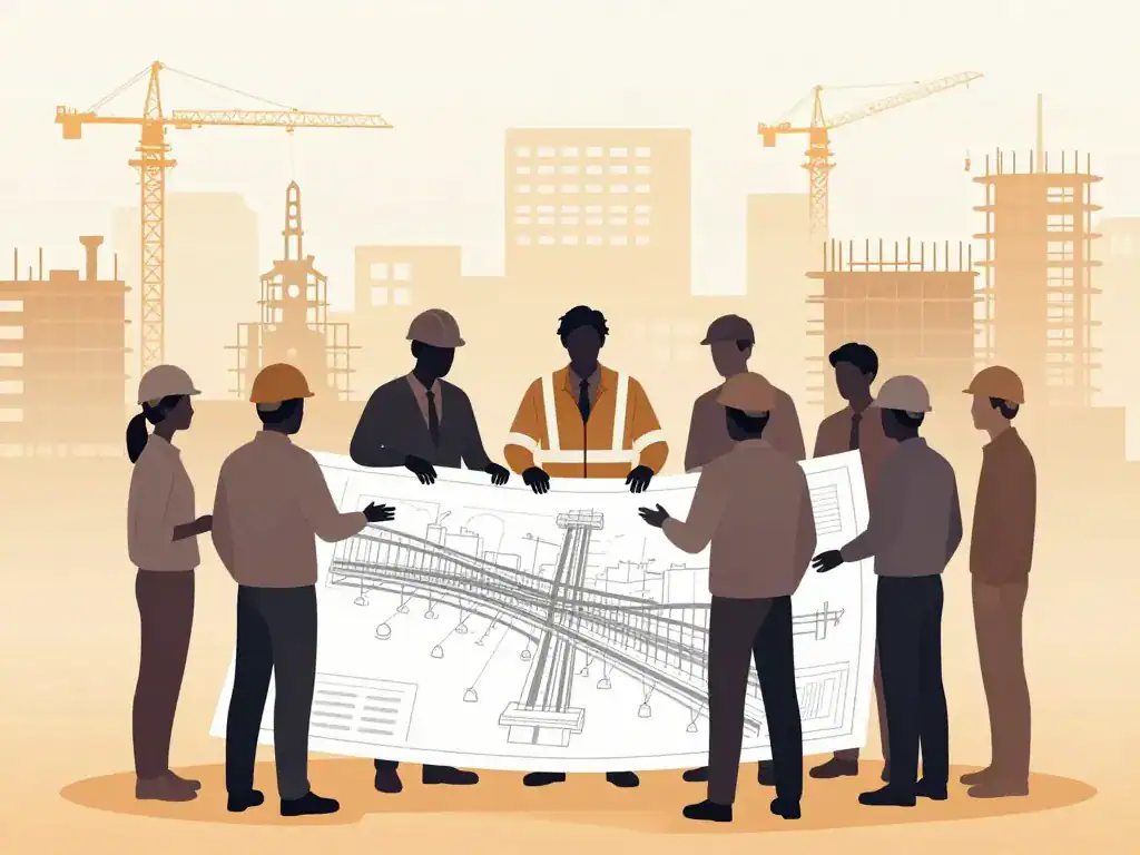 colas génie civil métiers équipe chantier