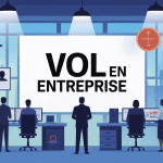 suspicion de vol en entreprise que faire scène bureau sécurité