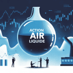 illustration boursière valeur de l'action Air Liquide