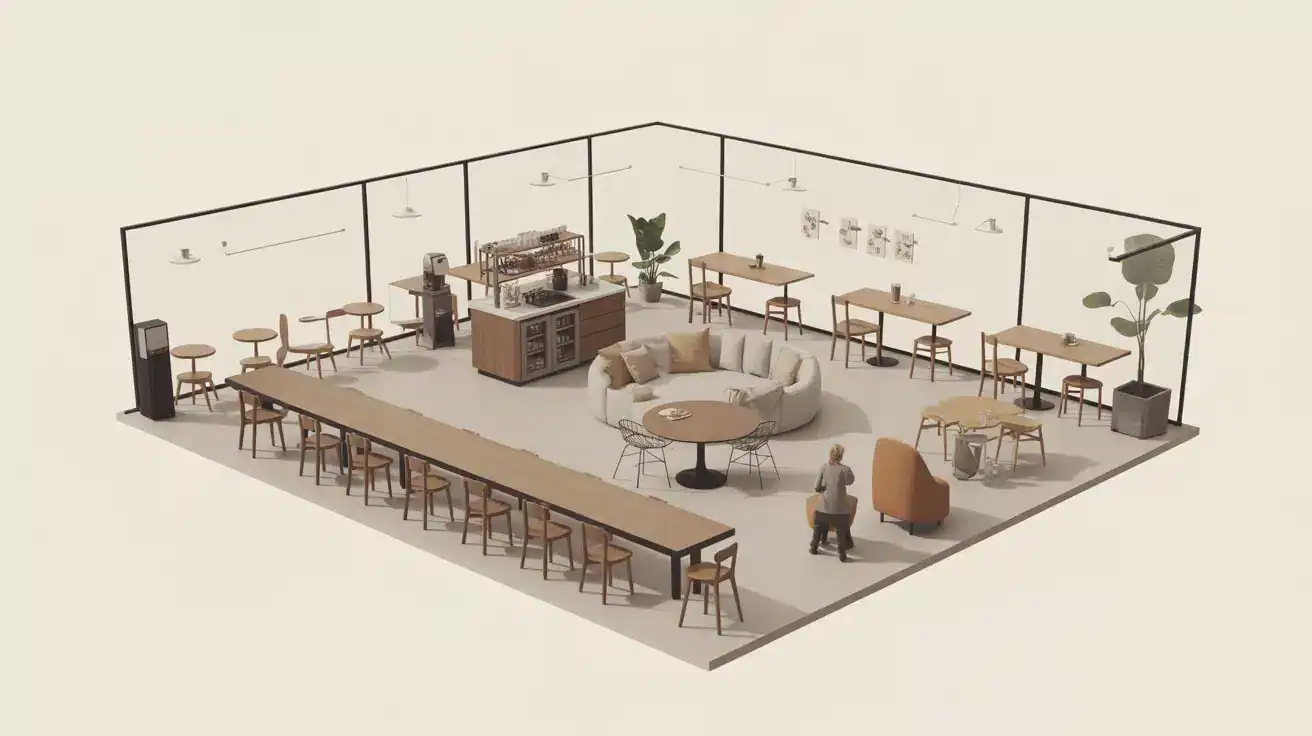 Aménagement cafétéria entreprise : espace convivial et conforme