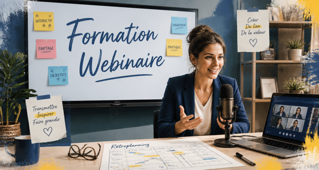 Formation webinaire : 75% de pratique pour transformer vos présentations en événements interactifs