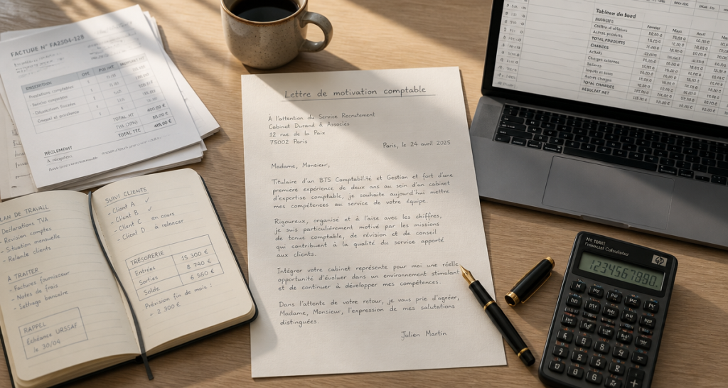 Lettre de motivation de comptable : 5 leviers pour prouver votre rigueur et décrocher l&rsquo;entretien