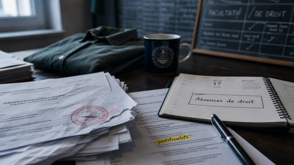 Autorisation d&rsquo;absence dans l&rsquo;Éducation nationale : droits, procédures et motifs valables