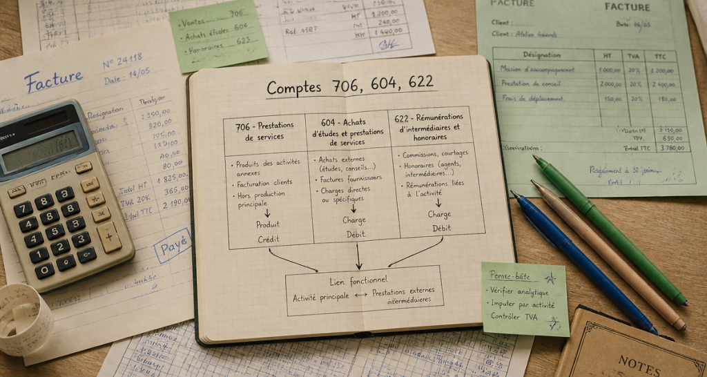 Compte 706 ou 604 : comment choisir le bon compte comptable pour vos prestations de service ?
