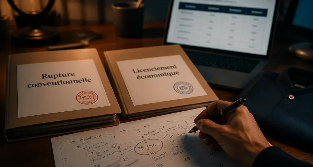Rupture conventionnelle ou licenciement économique : quelles différences pour votre départ ?