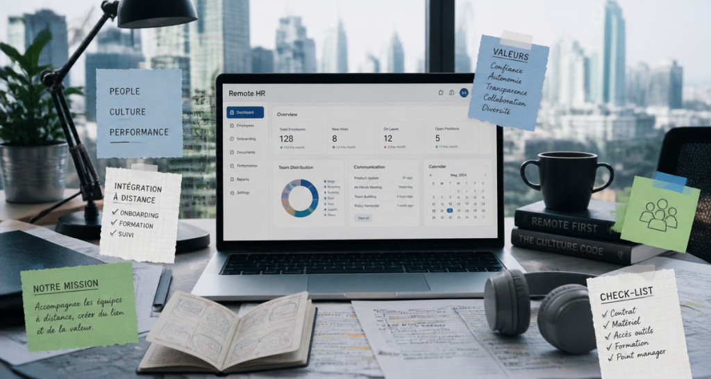 Remote HR : 4 piliers pour recruter et gérer des talents sans frontières