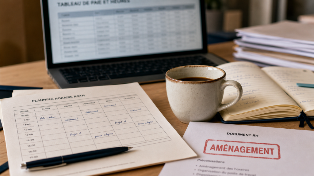 Aménagement horaire RQTH et salaire : ce qui change vraiment sur la paie