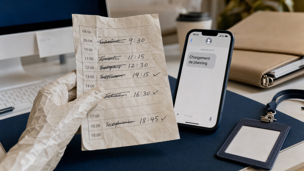 L’employeur peut-il changer un planning ? 7 jours, refus légitime et temps partiel