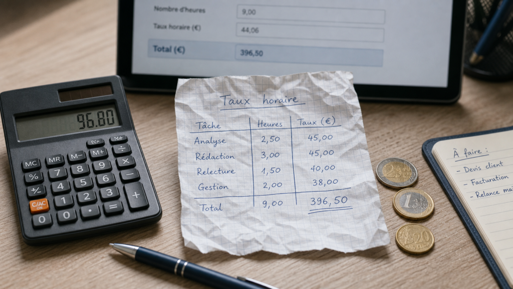 Calculer son taux horaire : brut, net et charges à ne pas mélanger