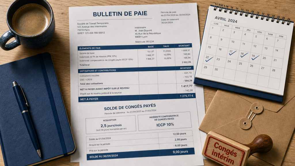 Congés payés en intérim : droits, calcul et indemnités expliqués