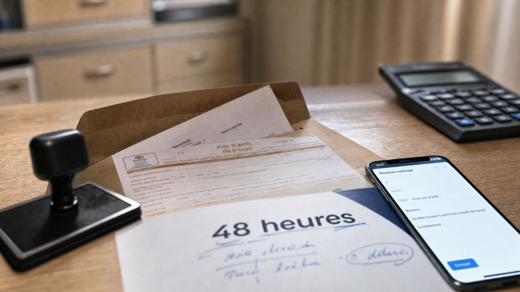 48 heures ouvrables pour envoyer un arrêt de travail : à qui l’adresser et comment éviter une sanction