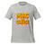 Fun Mac & Cheese graphic on a light gray T-shirt for casual wear.