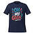 Navy blue T-shirt with "Oh My Gosh!" graphic design for casual wear.