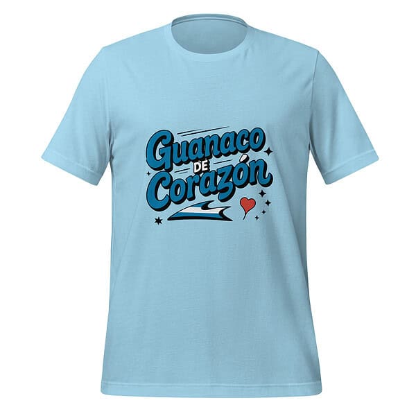 Guanaco de Corazón T-Shirt Light blue Guanaco de Corazón graphic T-shirt for fans of the design.