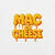 Bright yellow Mac & Cheese text logo with drippy cheese effect.
