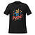 Black T-shirt with colorful 'Sí Se Puede!' slogan for empowerment.