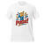 White T-shirt with colorful 'Sí Se Puede!' slogan and design.