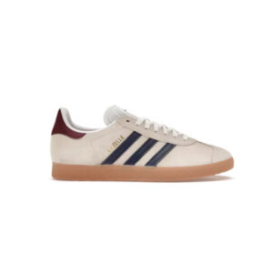 Adidas Gazelle Beige Dark Blue Collegiate Burgundy