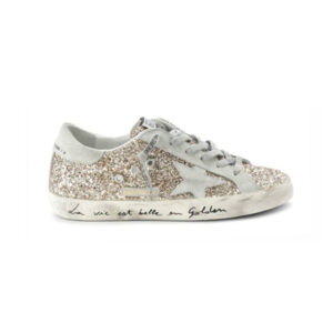 Golden Goose Super-Star Gold Glitter