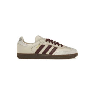 Adidas Samba OG Wonder White Maroon (Women's)