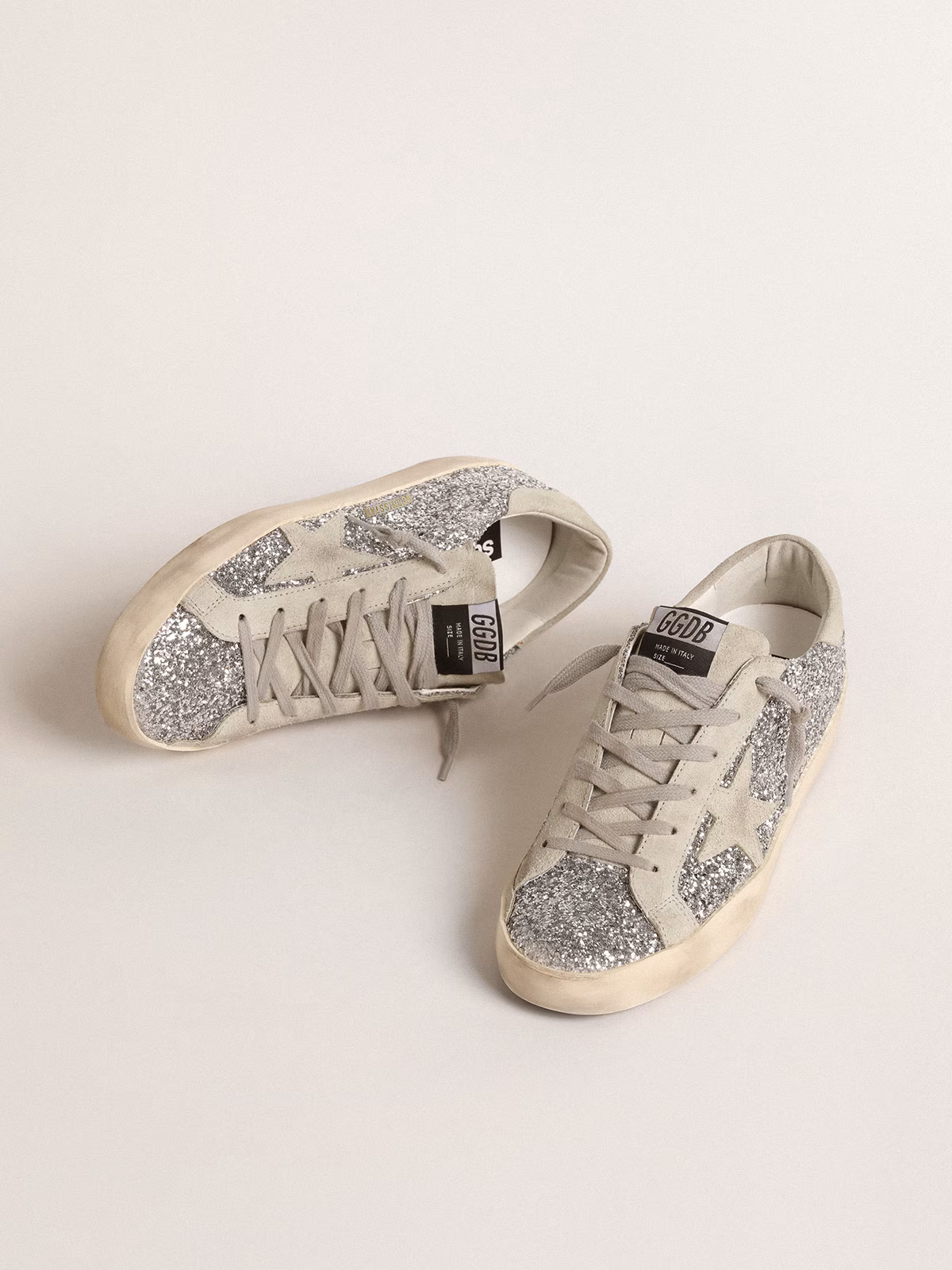 Golden Goose Super-Star Gray Glitter - Image 3