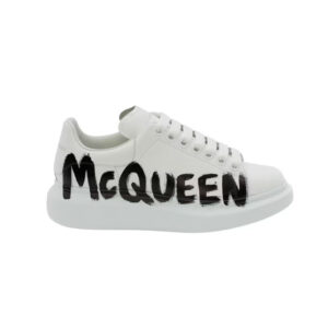 Alexander McQueen Oversized Graffiti White Black