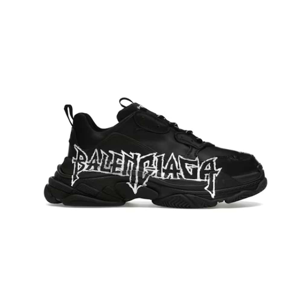 Balenciaga Triple S DIY Metal Artwork Black