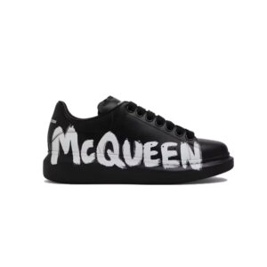 Alexander McQueen Oversized Graffiti Black White