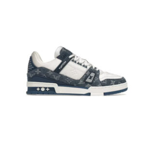Louis Vuitton LV Trainer Monogram Denim White Blue