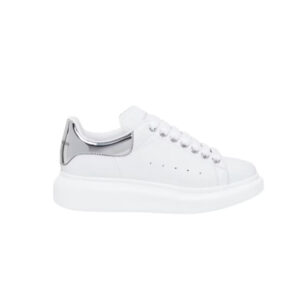 Alexander McQueen Oversized White Metallic Silver