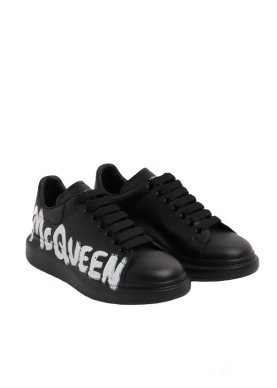 Alexander McQueen Oversized Graffiti Black White - Image 2