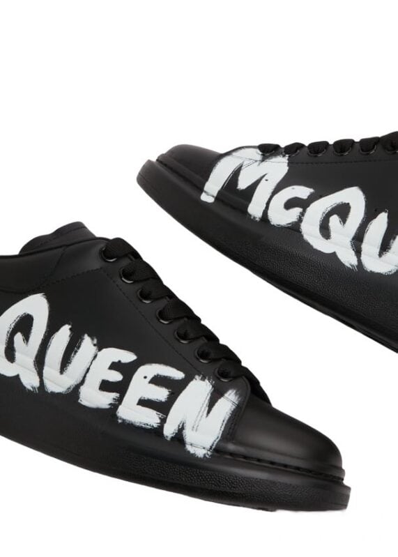 Alexander McQueen Oversized Graffiti Black White - Image 3