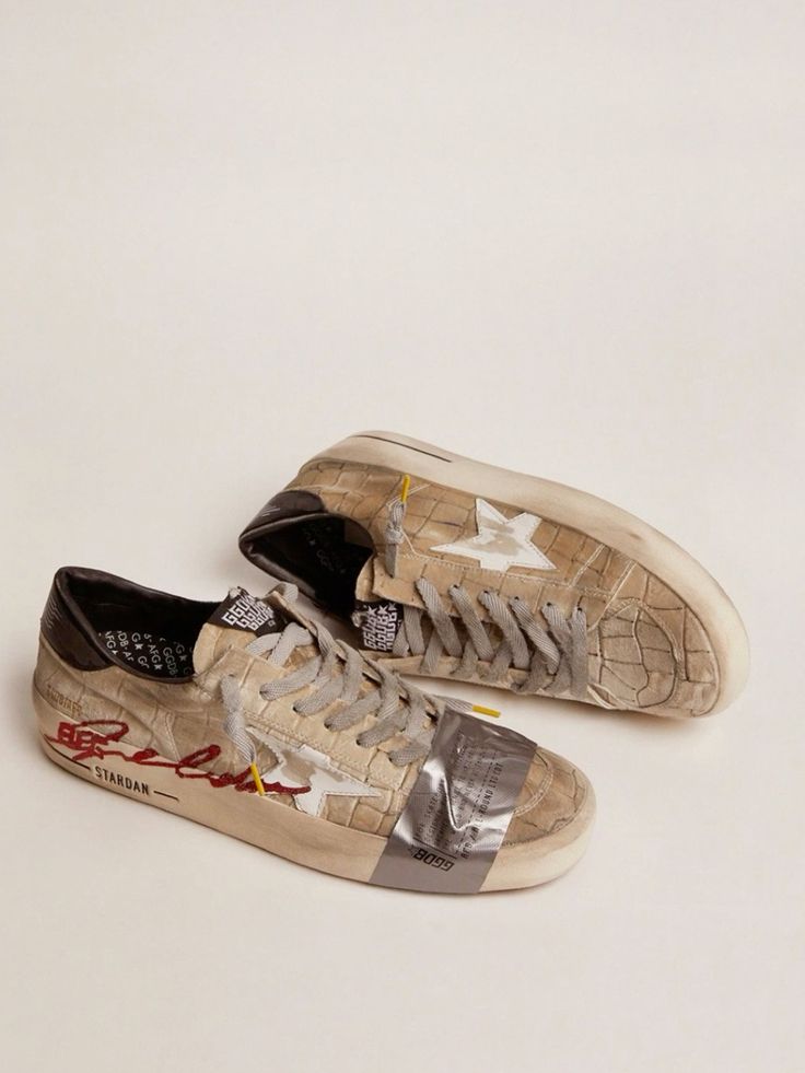 Golden Goose Stardan Sneakers Lab Silver/Biege - Image 3