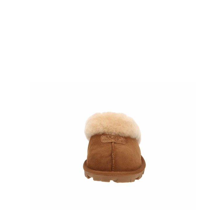 Coquette Slippers Chestnut Suede With A Sheepskin Lining.  - Image 2