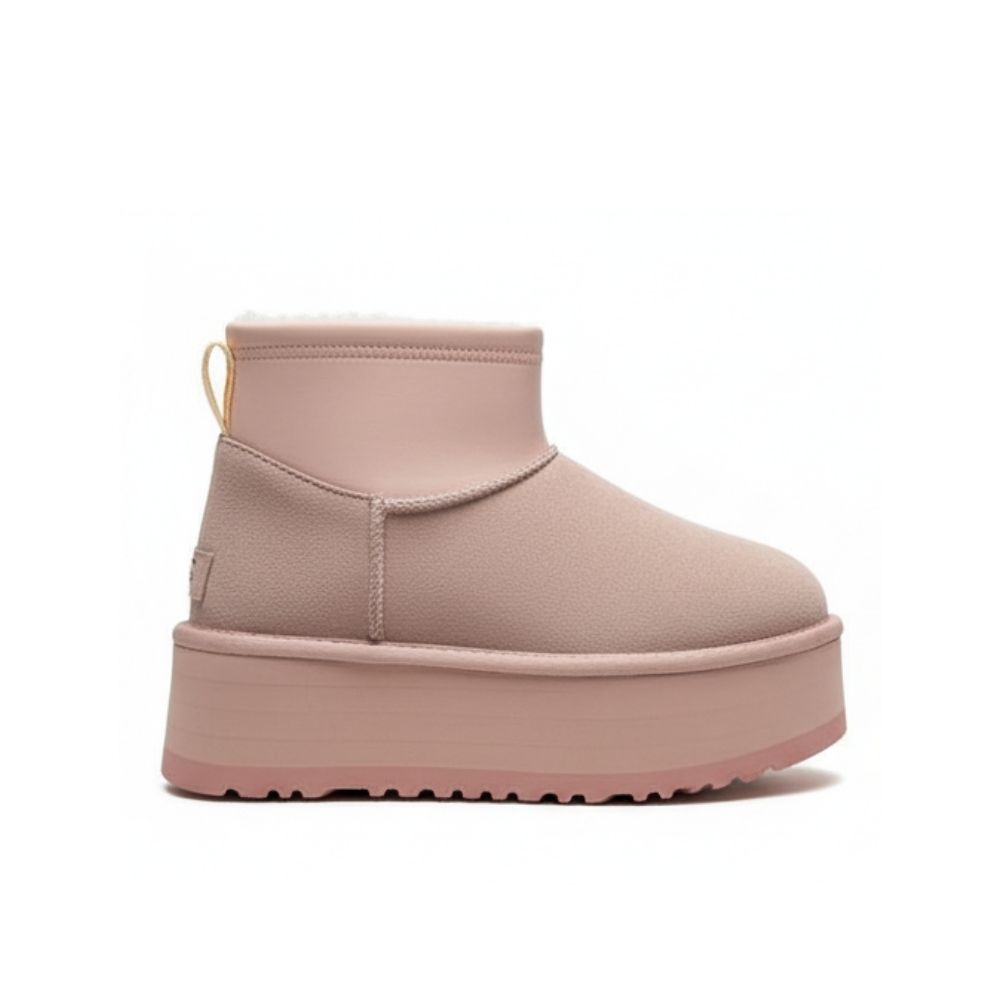 Classic Ultra Mini Platform Sand/Pink Boot