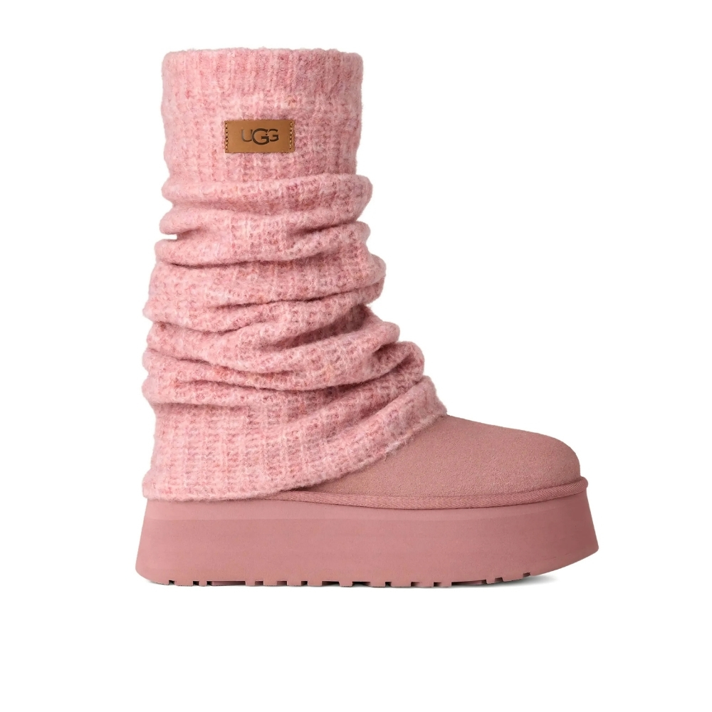 Classic Mini Dipper Legwarmer Boot Pink Dawn