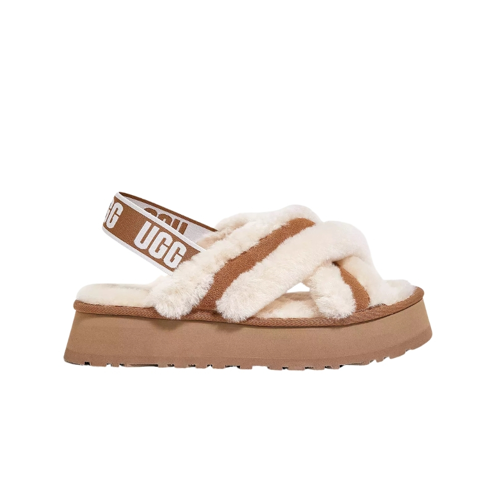 Disco Cross Chesnut Slippers