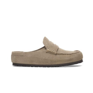 BIRKENSTOCK Naples Wrapped Suede Leather Taupe