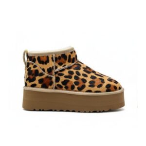 Renato Garini Suede Botins Leopardo