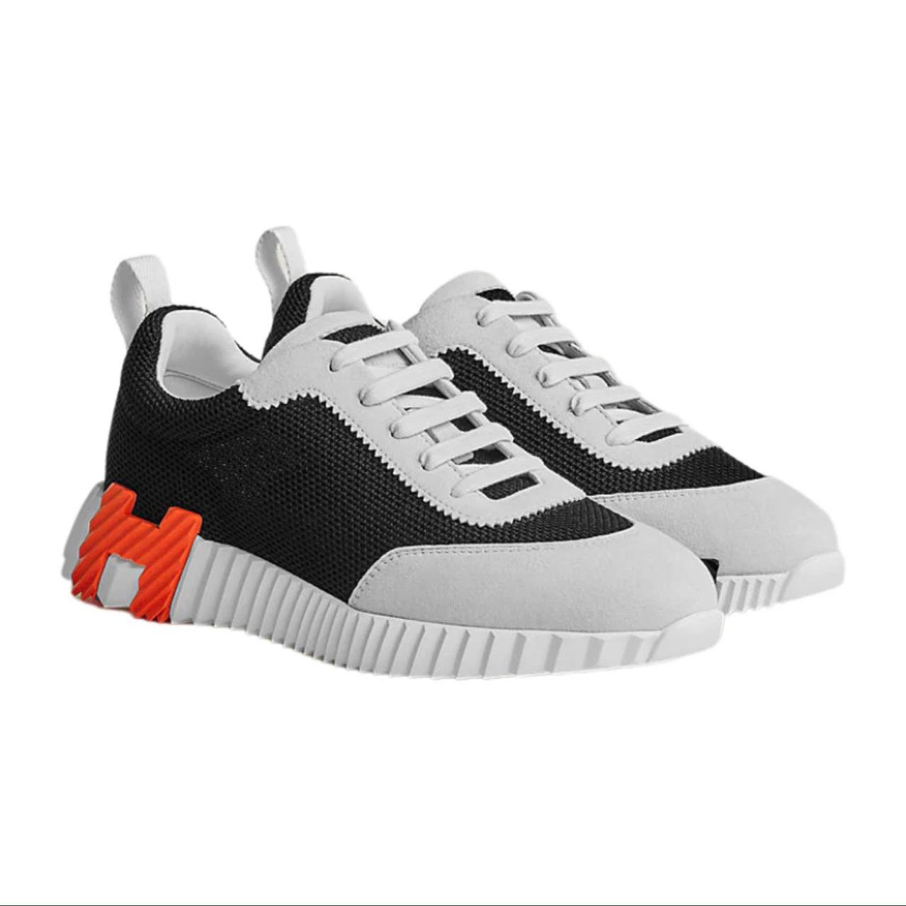 Hermes Bouncing Sneaker Black And White - Image 3