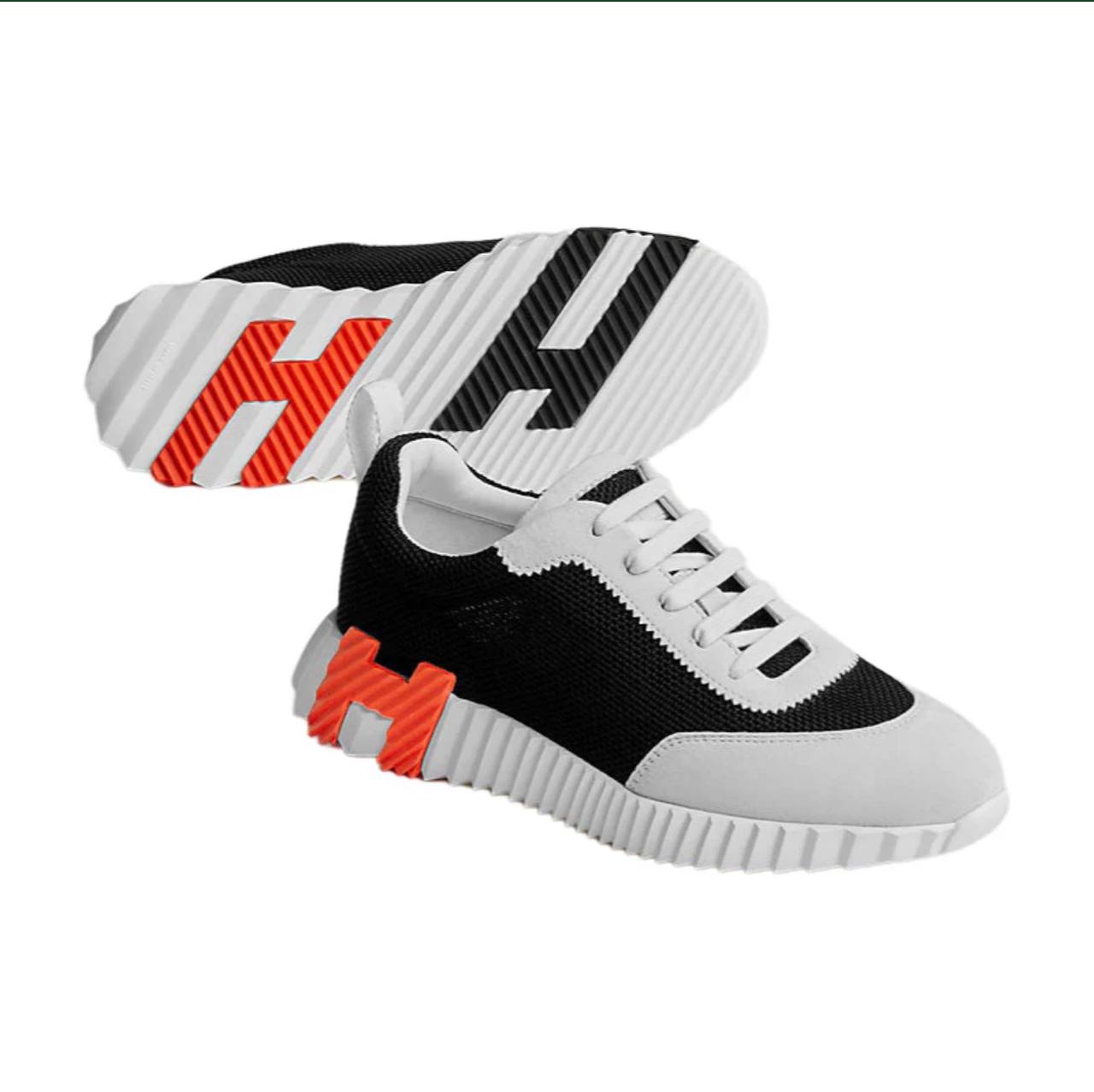 Hermes Bouncing Sneaker Black And White - Image 4