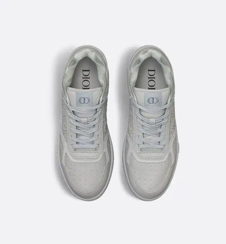 Dior B27 Uptown Low-Top Sneaker Gray Grained Calfskin and Gray Dior Gravity Leather - Image 4