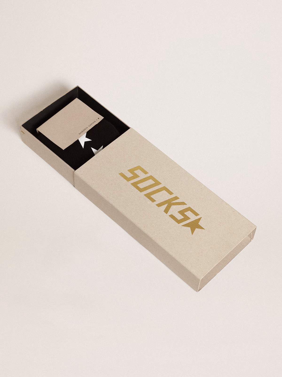 Black Socks With Contrasting White Stars - Image 2