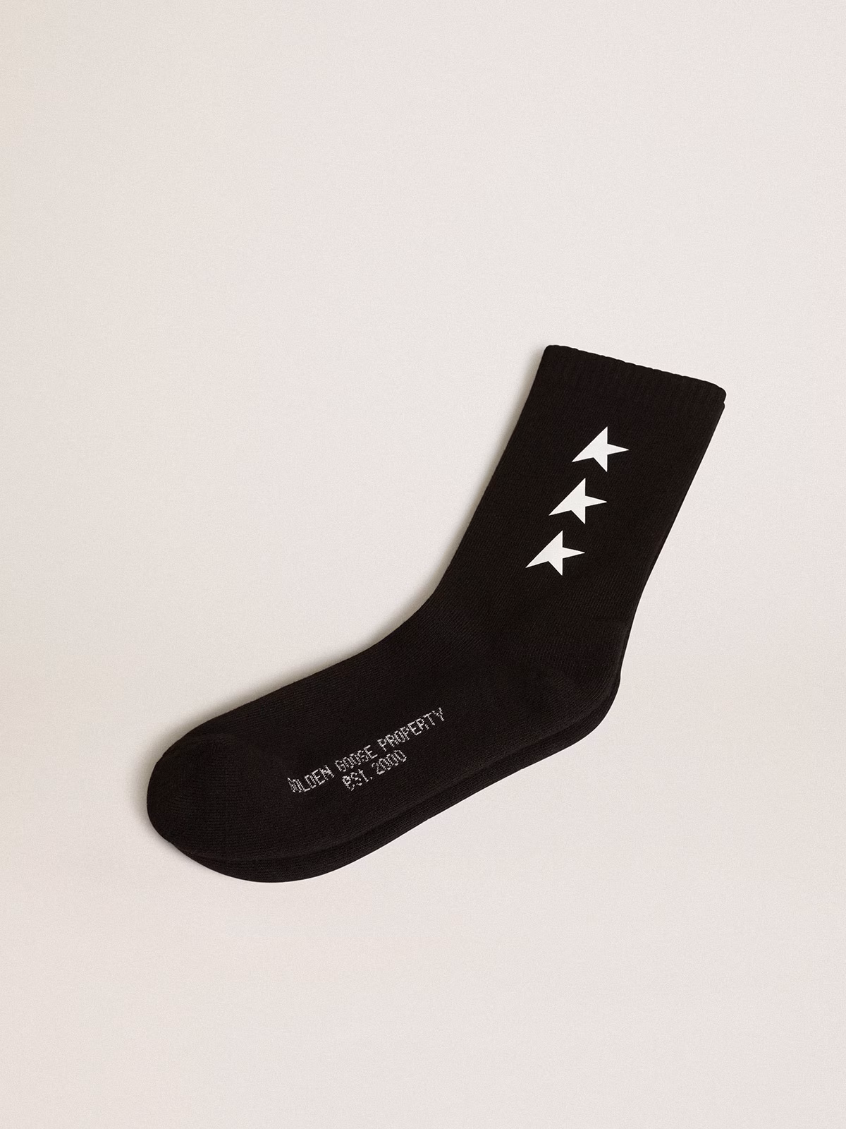 Black Socks With Contrasting White Stars - Image 3
