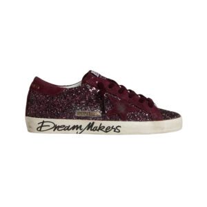 Super-Star LTD In Cherry Glitter With Cherry Suede Star