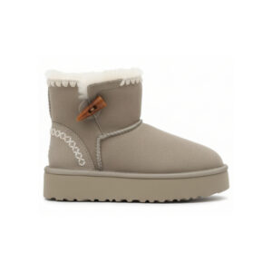 Eskimo Buckled Platform Mini Boots BrownlSand
