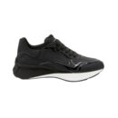 Black Alexander McQueen Sprint Runner sneaker with sleek design and comfortable fit.