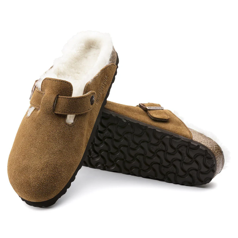 Birkenstock Boston Shearling Suede|Mink - Image 3