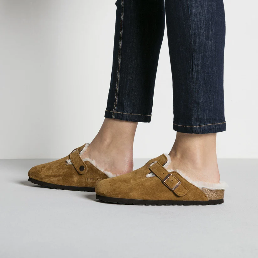 Birkenstock Boston Shearling Suede|Mink - Image 5